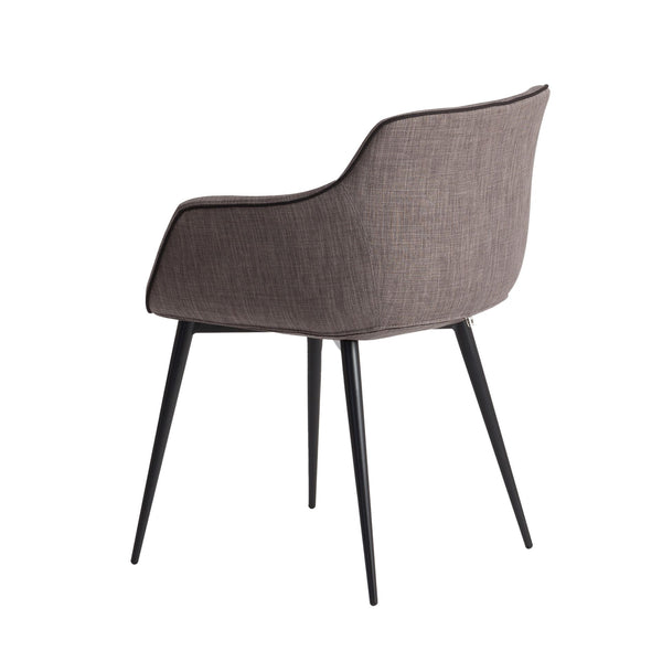 Chair in dark gray fabric