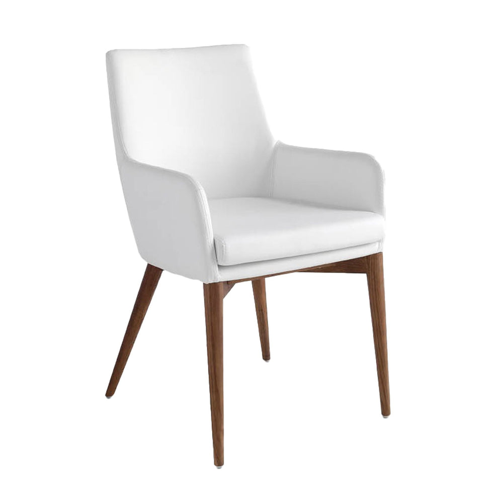 White eco-leather chair