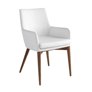 White eco-leather chair