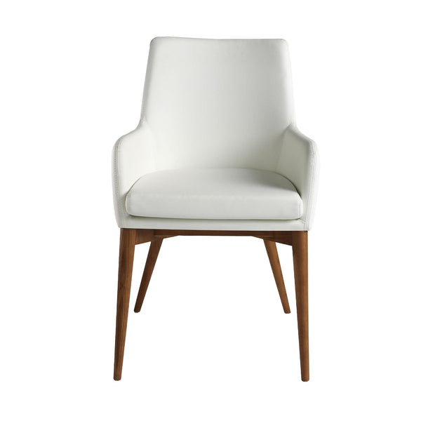 White eco-leather chair