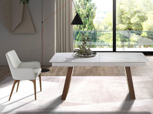 White eco-leather chair