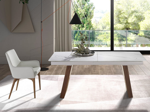 White eco-leather chair