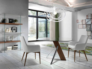 White eco-leather chair