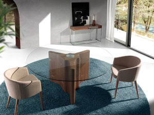 Beige fabric chair