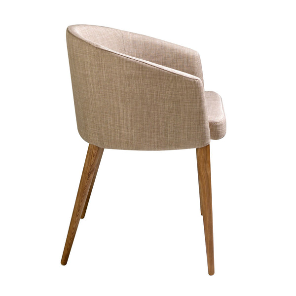 Beige fabric chair