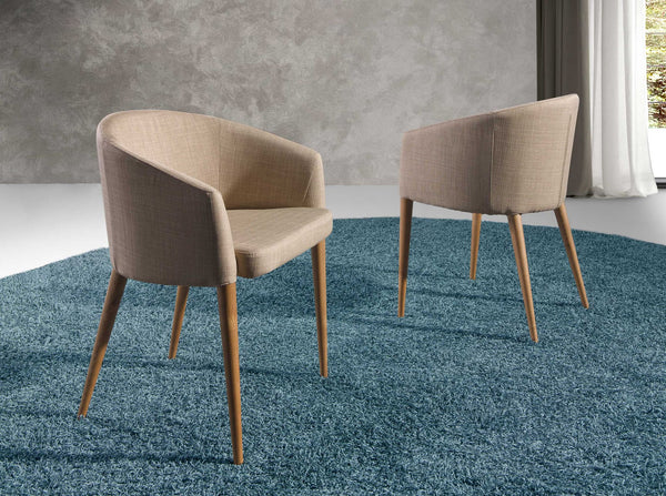 Beige fabric chair