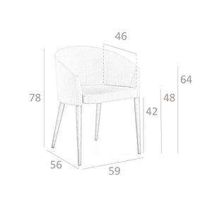 Beige fabric chair
