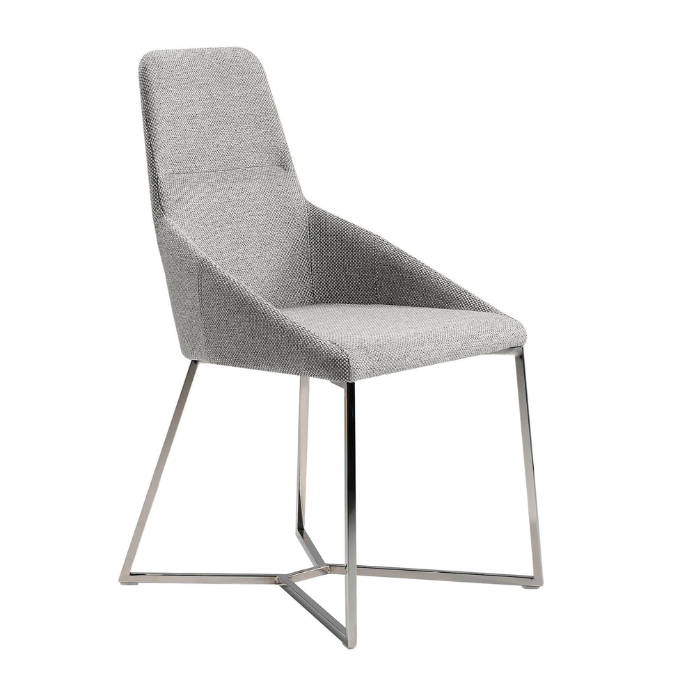 Chair in gray fabric