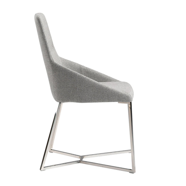 Chair in gray fabric