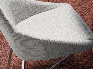 Chair in gray fabric