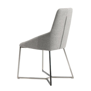 Chair in gray fabric