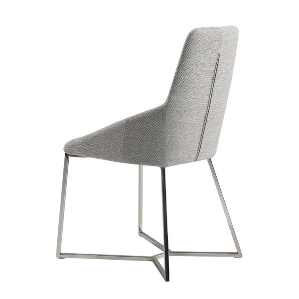 Chair in gray fabric