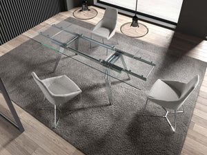 Chair in gray fabric