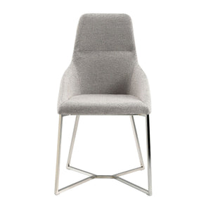 Chair in gray fabric