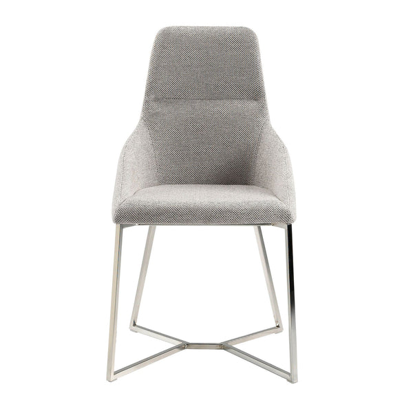 Chair in gray fabric