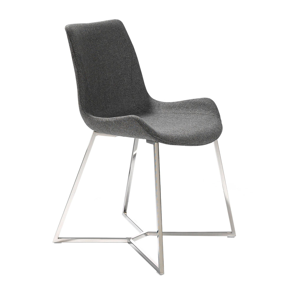 Dark gray fabric chair