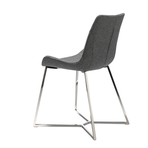 Dark gray fabric chair