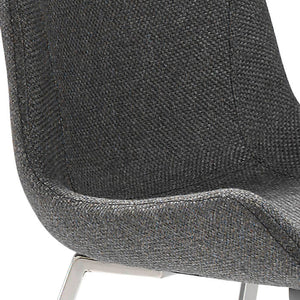 Dark gray fabric chair
