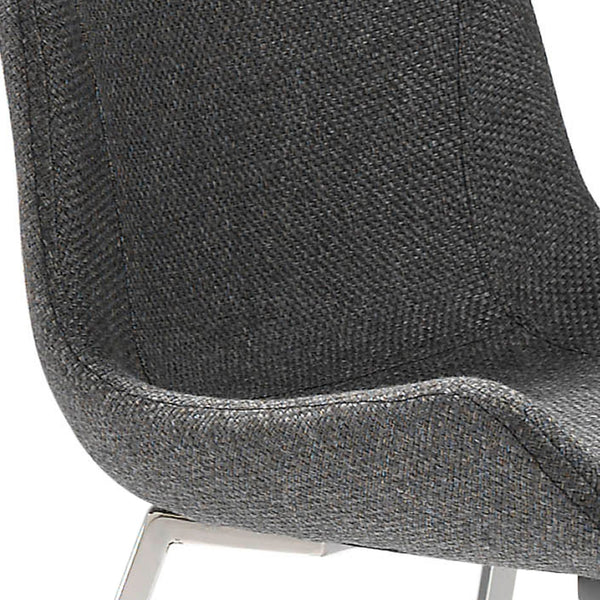 Dark gray fabric chair