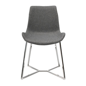 Dark gray fabric chair