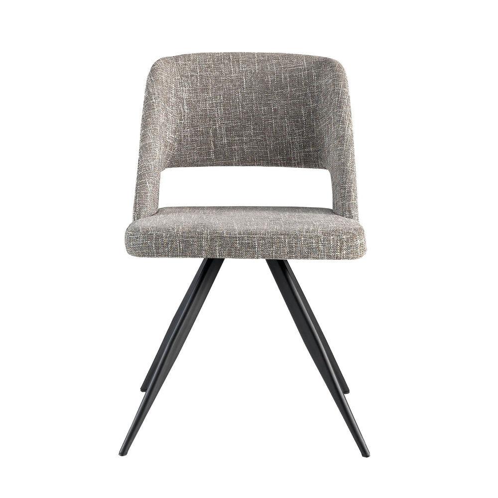 Swivel chair in gray fabric