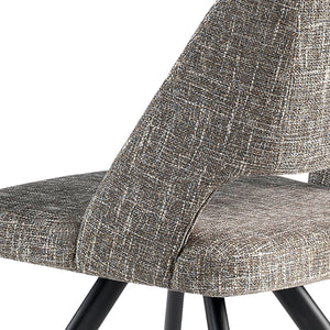 Swivel chair in gray fabric