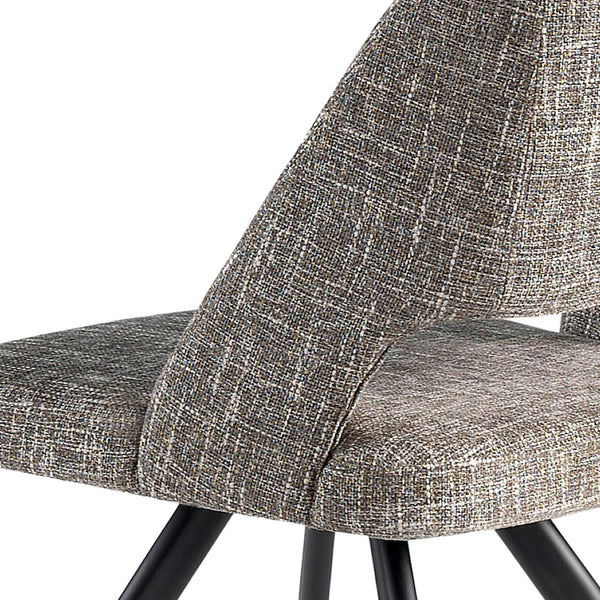 Swivel chair in gray fabric