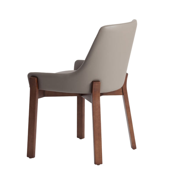 Dark mink eco-leather chair