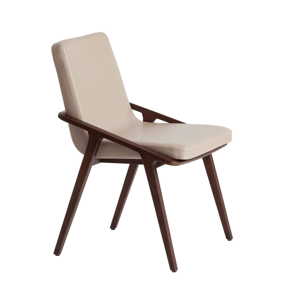 Chair in ecological mink leather