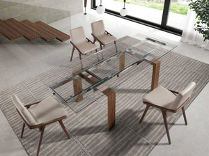 Chair in ecological mink leather