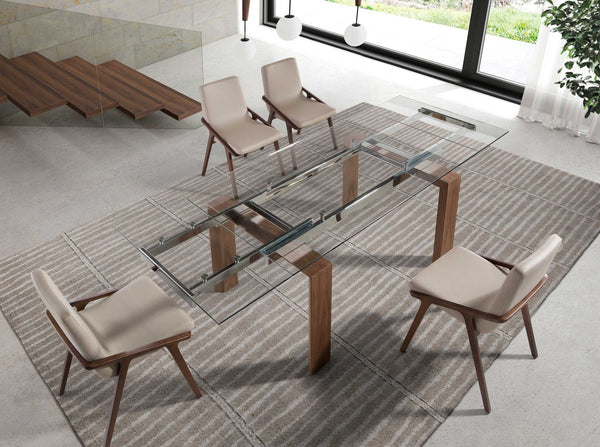 Chair in ecological mink leather
