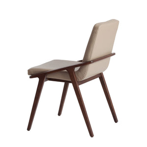 Chair in ecological mink leather