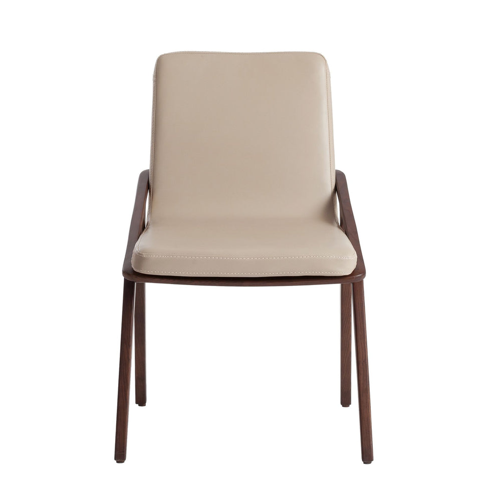 Chair in ecological mink leather