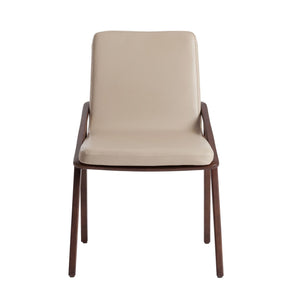 Chair in ecological mink leather