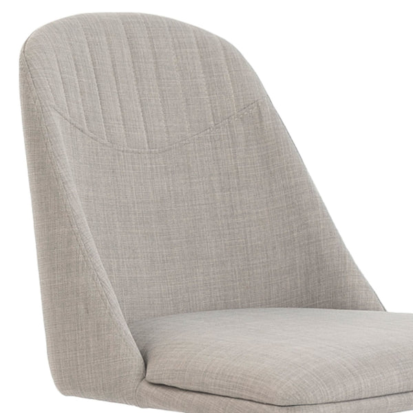 Swivel chair in gray fabric