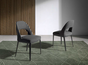 Chair in dark gray fabric