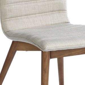 Chair in gray fabric