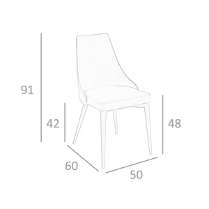 Brown fabric chair