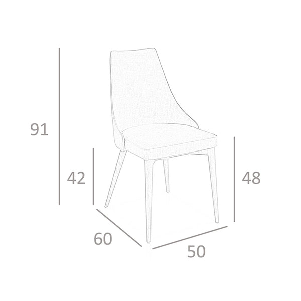 Brown fabric chair