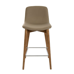 Bench in mink-colored ecological leather