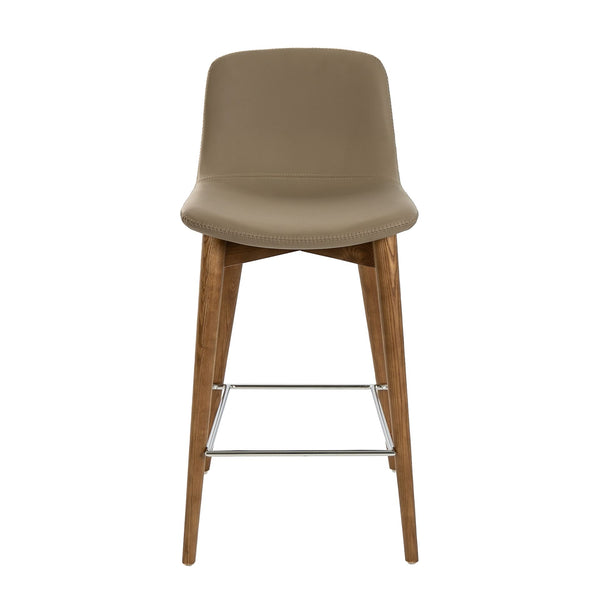 Bench in mink-colored ecological leather