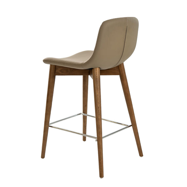 Bench in mink-colored ecological leather