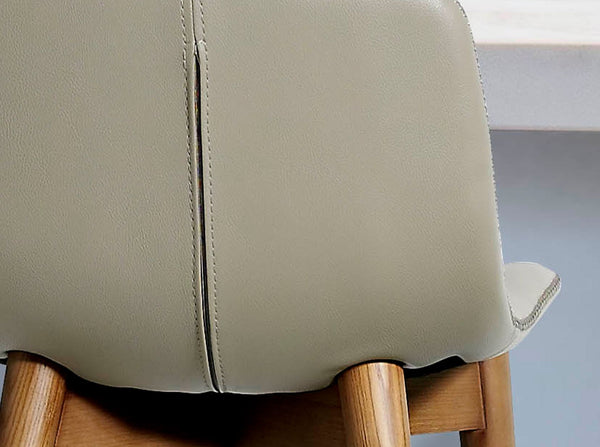 Bench in mink-colored ecological leather