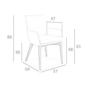Beige fabric chair