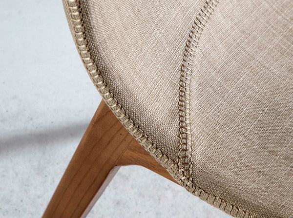 Beige fabric chair