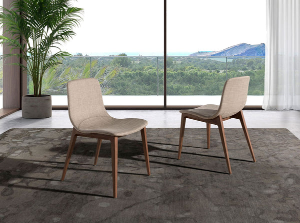 Beige fabric chair