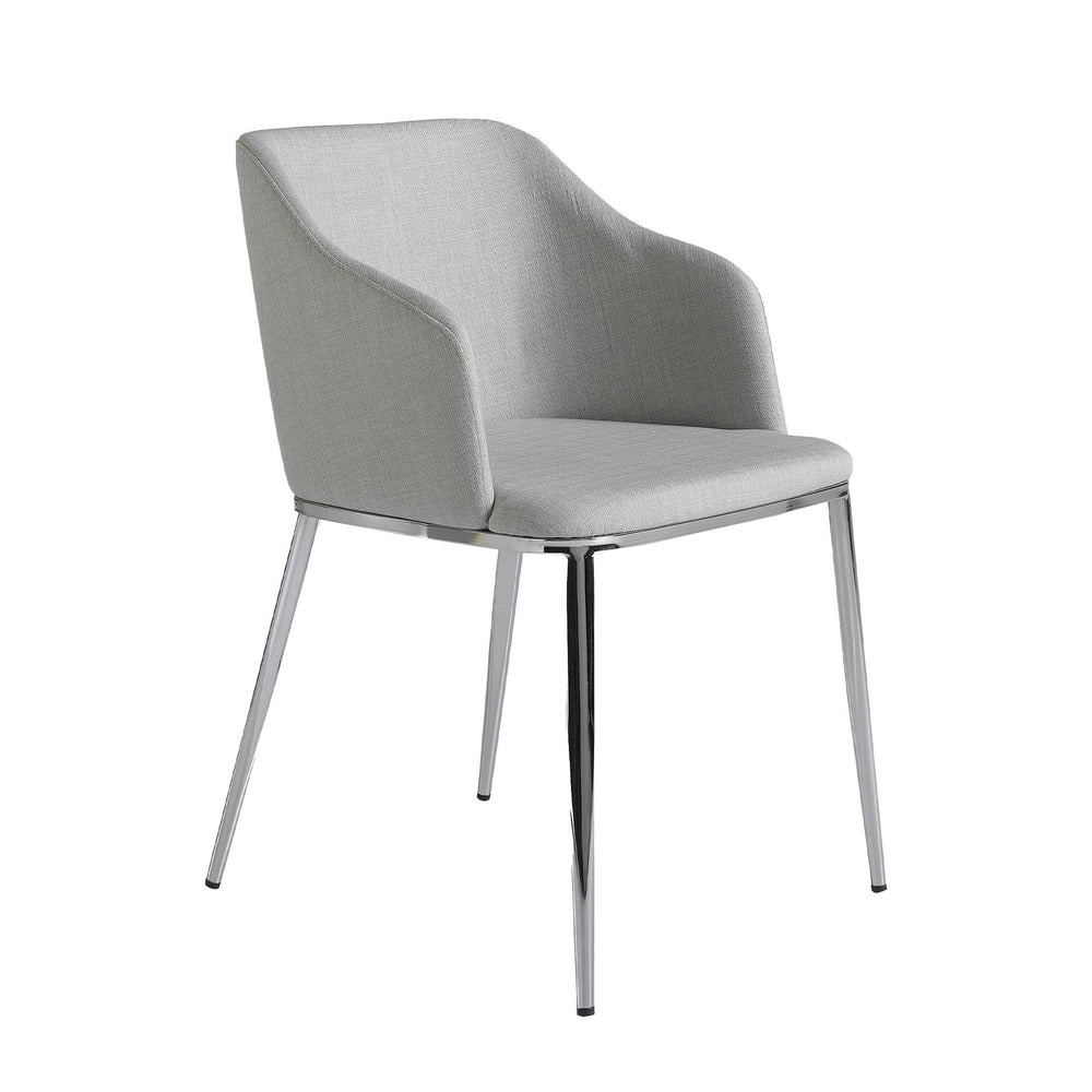 Chair in gray fabric