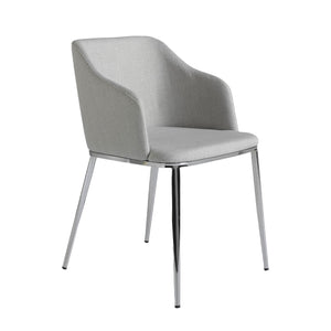 Chair in gray fabric