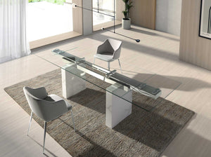 Chair in gray fabric