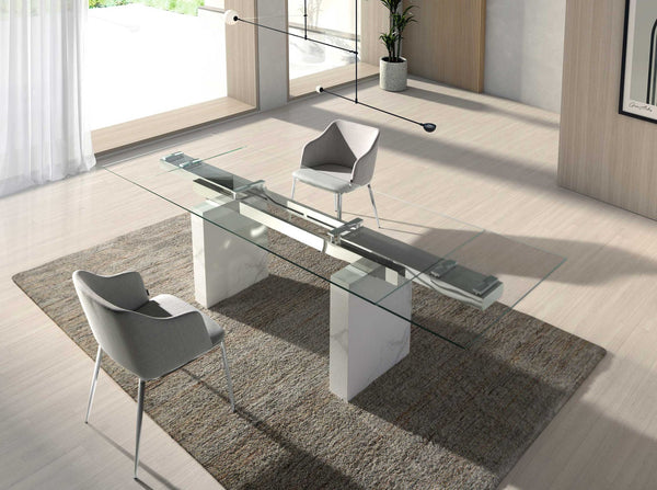 Chair in gray fabric
